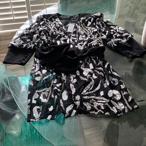 Beautiful black sequence blouse, Nicole